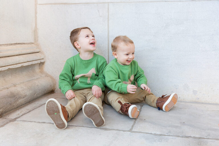 Brothers smiling by Molly Jones Photography Huntsville, AL