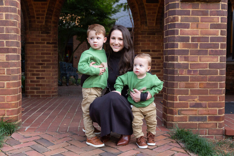Mother and sons portrait by Molly Jones Photography Huntsville Alabama